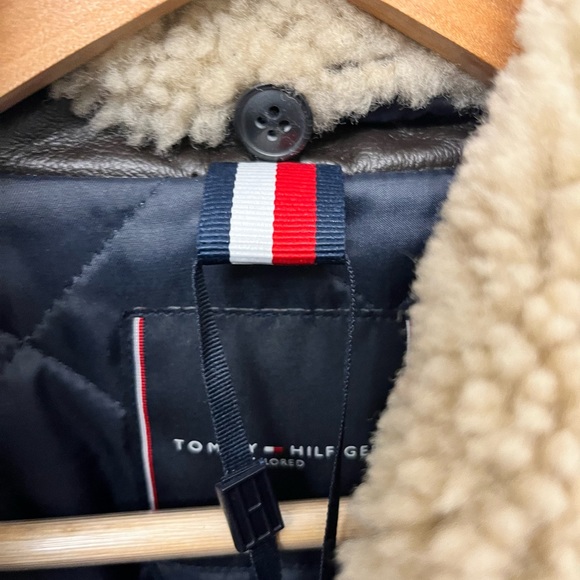 Tommy Hilfiger Tailored Nappa Leather Aviator Jacket - Picture 6 of 9